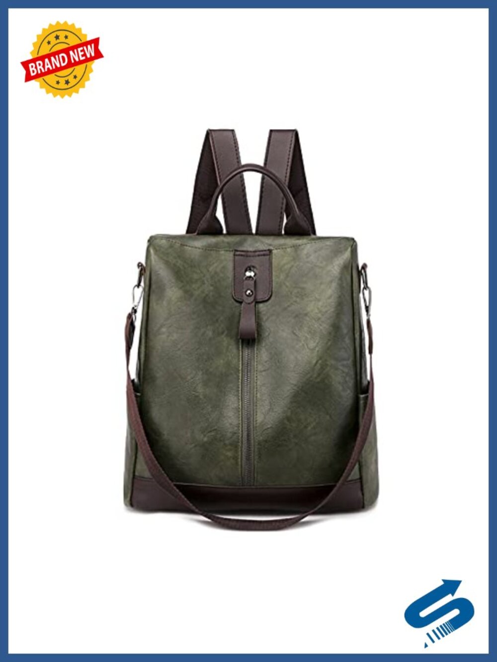 Anti-Theft Backpack Purse PU Leather Convertible Shoulder Bag Daypack